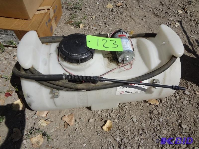 lot 123 image: ATV Sprayer, works...