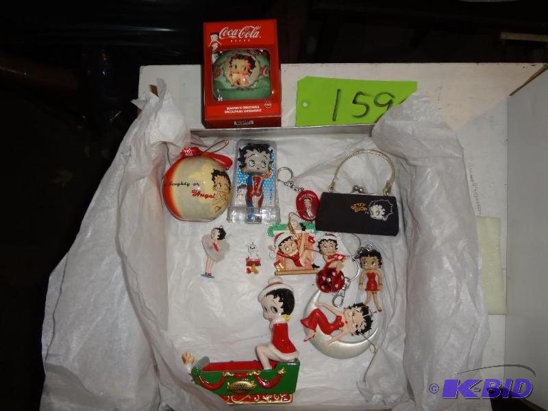 lot 159 image: Box of Betty Boop Collectables...