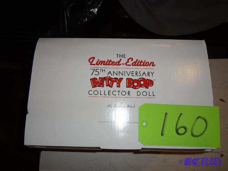 lot 160 image: 75th Anniversary Betty Boop Doll...