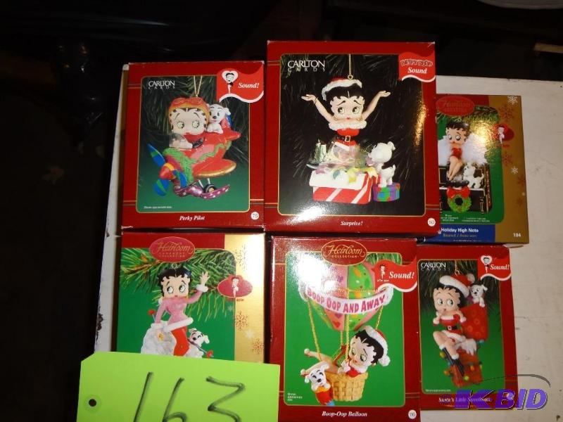 lot 163 image: Betty Bop Ornaments...