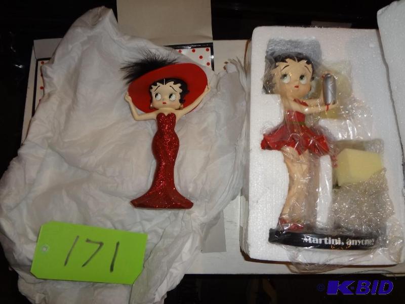 lot 171 image: (3) Betty Boop Figurines...