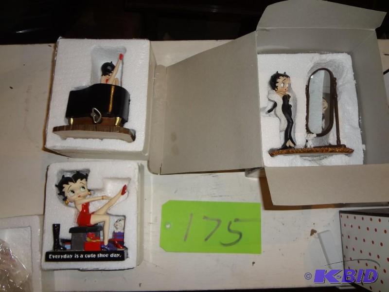 lot 175 image: Boop Figurines, Music Box...