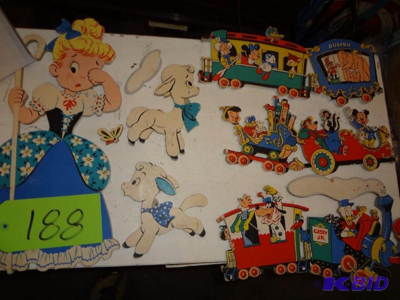 lot 188 image: Disney Pressed Paper Pieces...