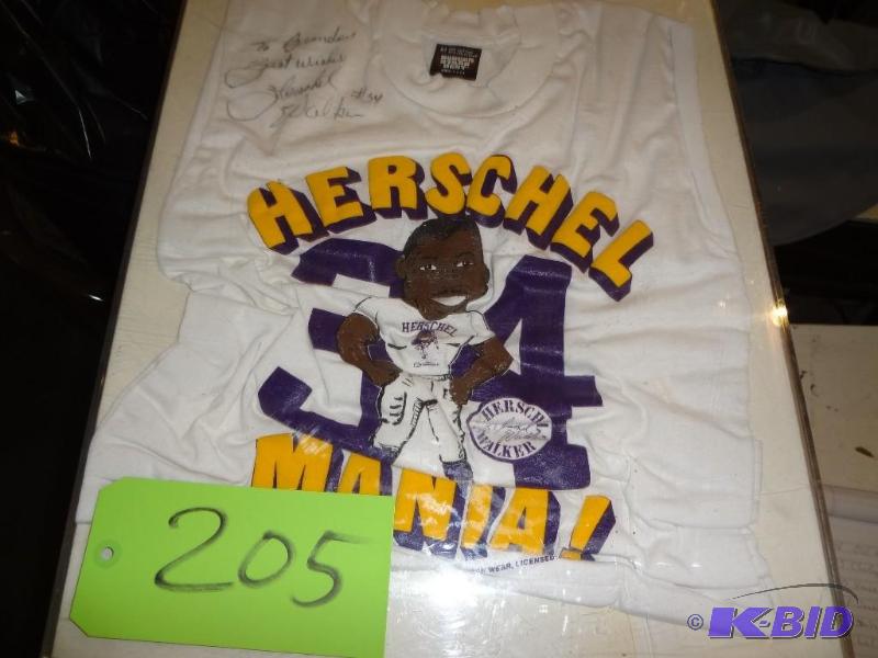 lot 205 image: Herschel Walker...