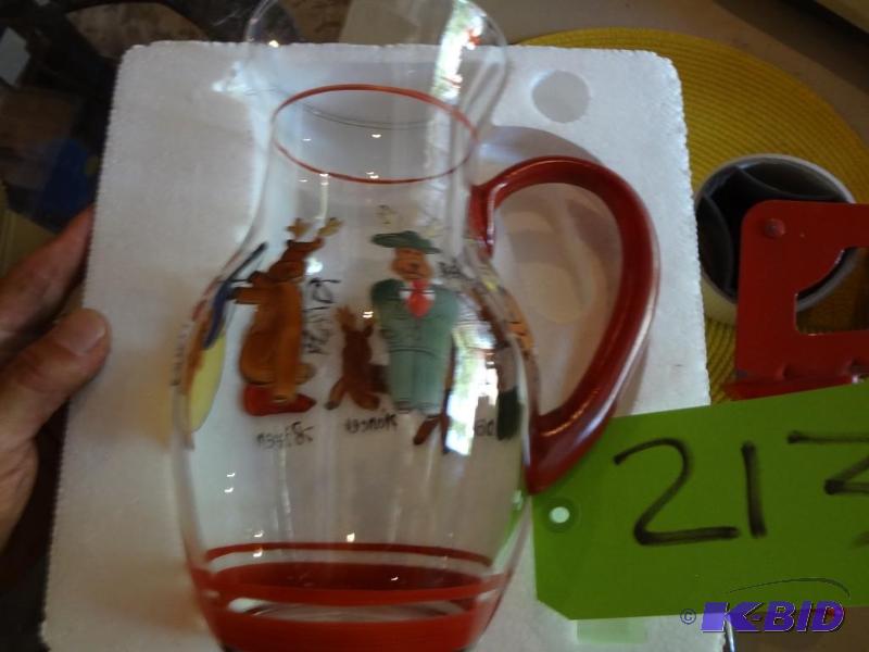 lot 213 image: Xmas Pitcher, NIB, Reindeer...