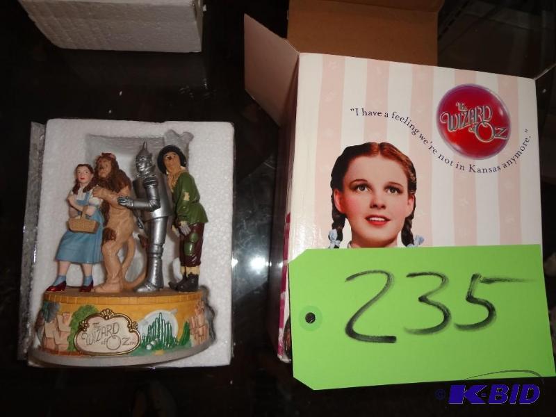 lot 235 image: Oz Music Box, Oz Ornament...