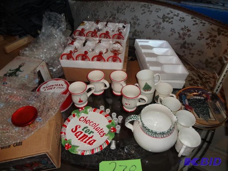 lot 238 image: XmasGlassware, Collectables...