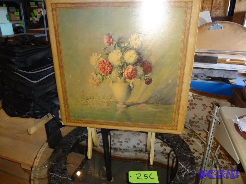 lot 256 image: Vintage Folding Card Table, Nice...