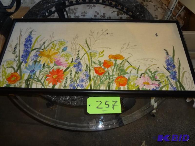 lot 257 image: Large, Vintage Needle Point...