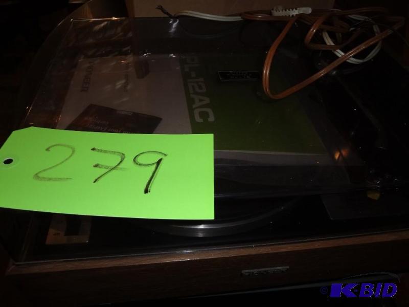 lot 279 image: Pioneer PL-12AC Turntable...