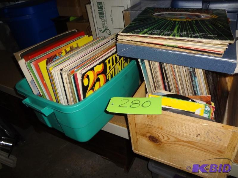 lot 280 image: LPs, 45s...