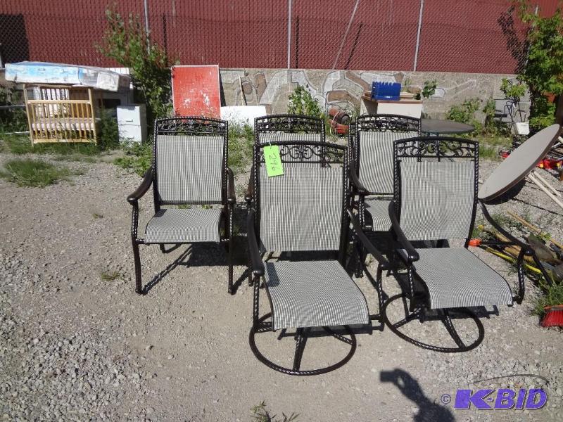 lot 296 image: Lot of (8) Patio Chairs, like new...