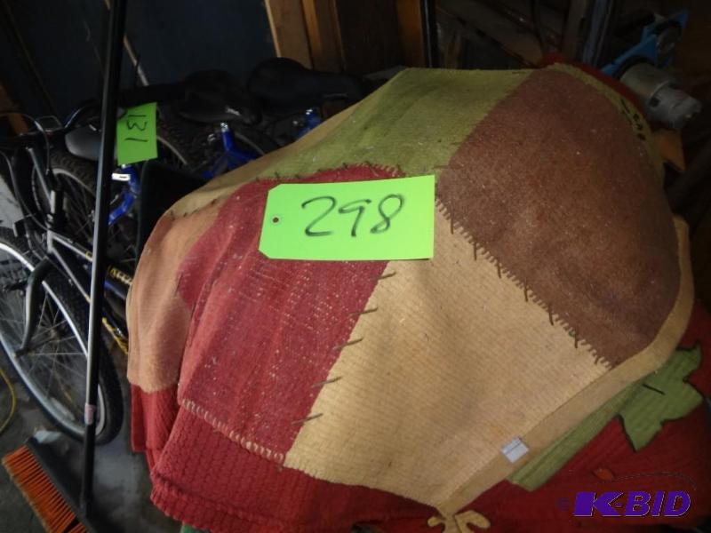 lot 298 image: Lot of Rugs, Antique Rug Beater...