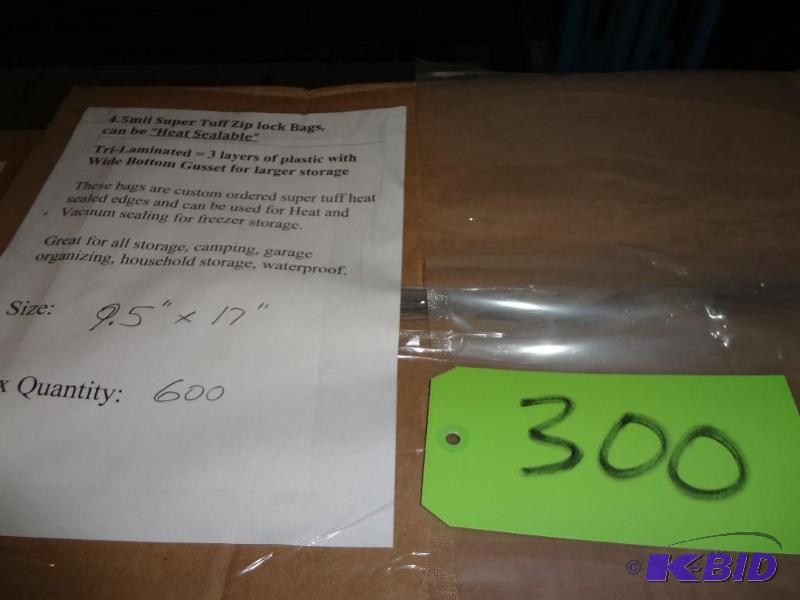 lot 300 image: Case of Ziploc Bags...