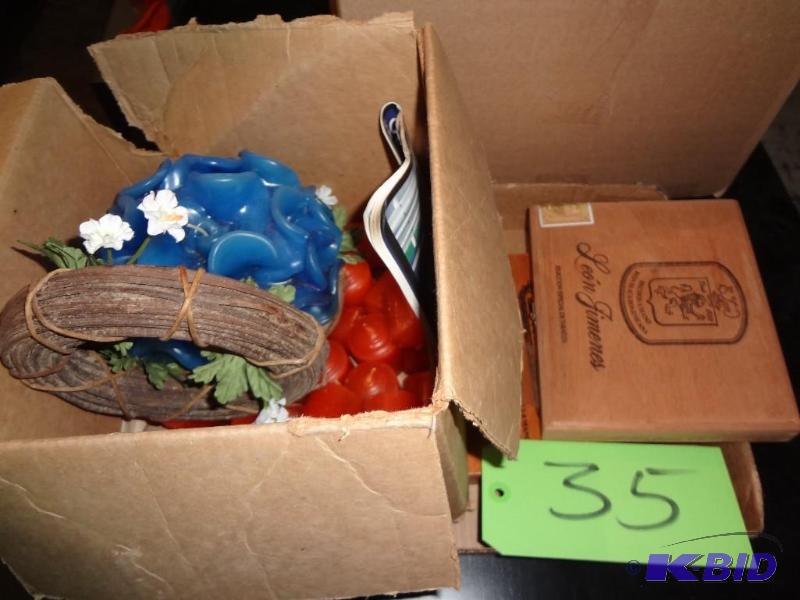 lot 35 image: Candles, Boxes...