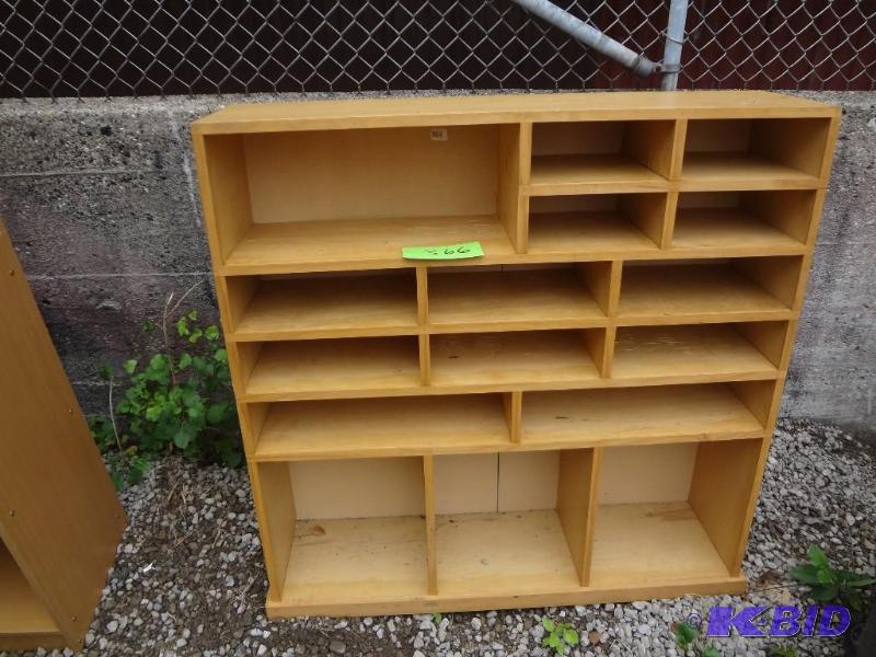 lot 366 image: Two Display Racks, metal shelf...