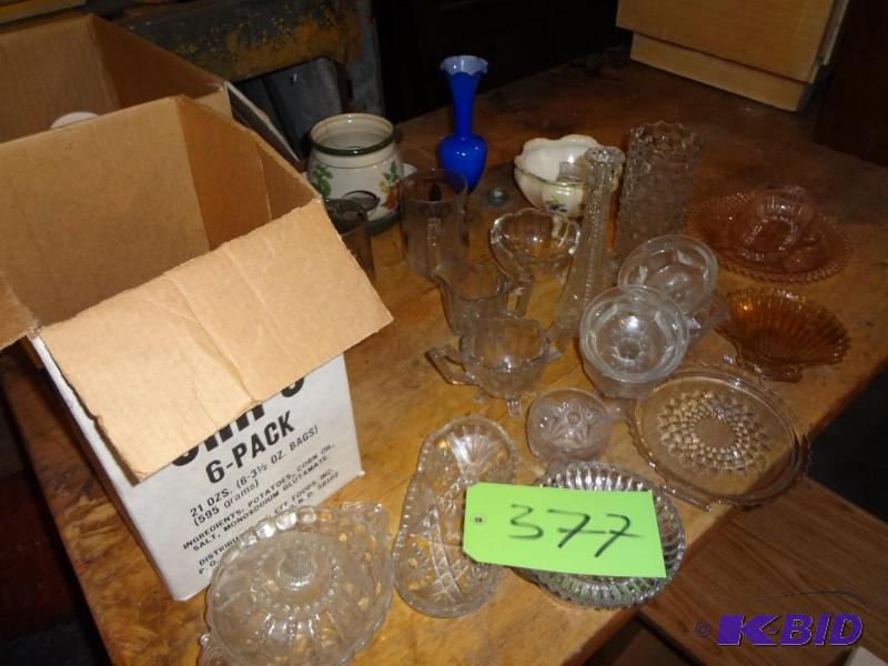lot 377 image: Lot of Old Glass...