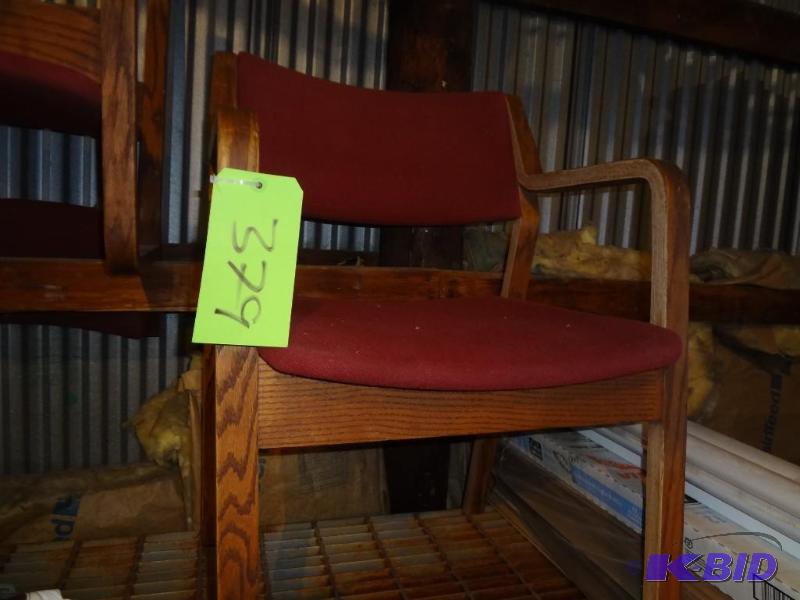 lot 379 image: 4 WoodenCloth Chairs...