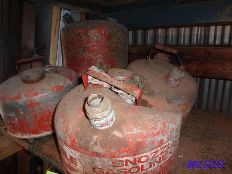 lot 382 image: Gas Cans, Trimmer, Sink, Parts, Vacuum, you t...