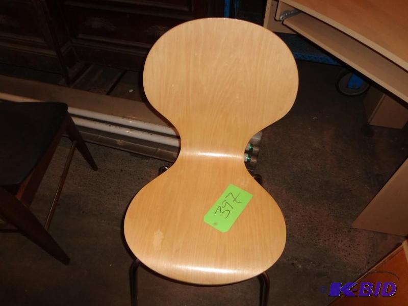 lot 397 image: Styled wooden Chair...