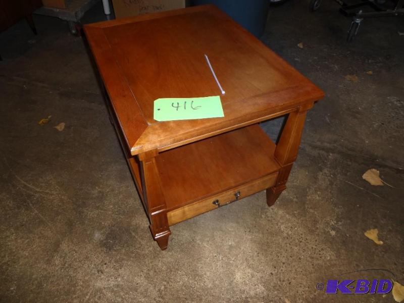 lot 416 image: Side Table, Hardwood...
