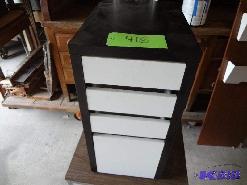 lot 418 image: Wooden Four Drawer...