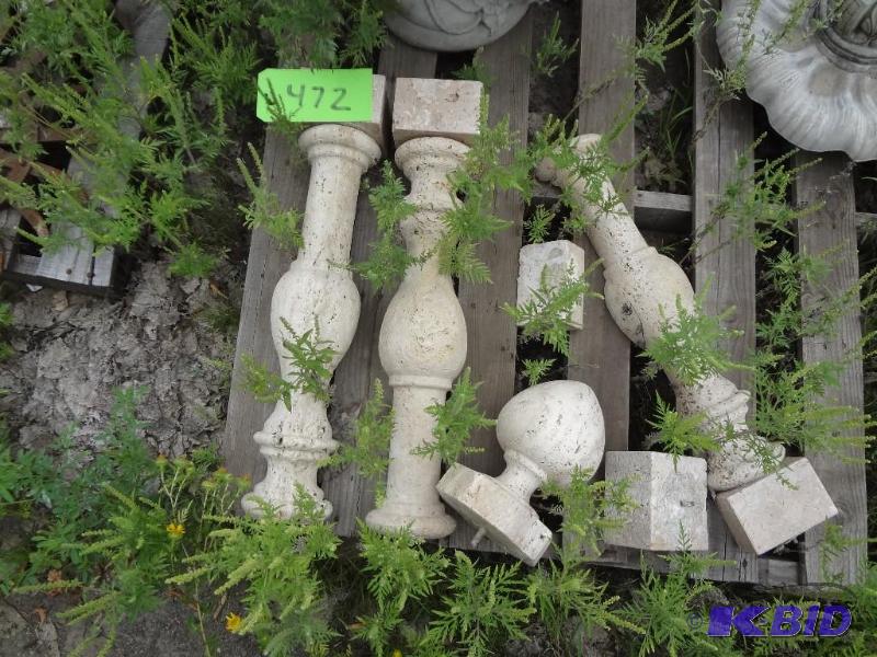 lot 472 image: Terracotta Stone Spindles...