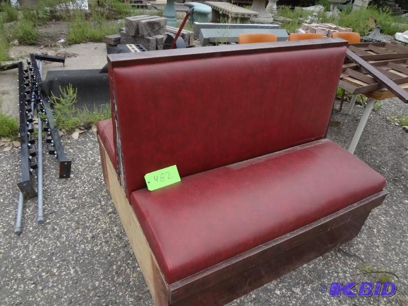 lot 482 image: Red Booth Seat...