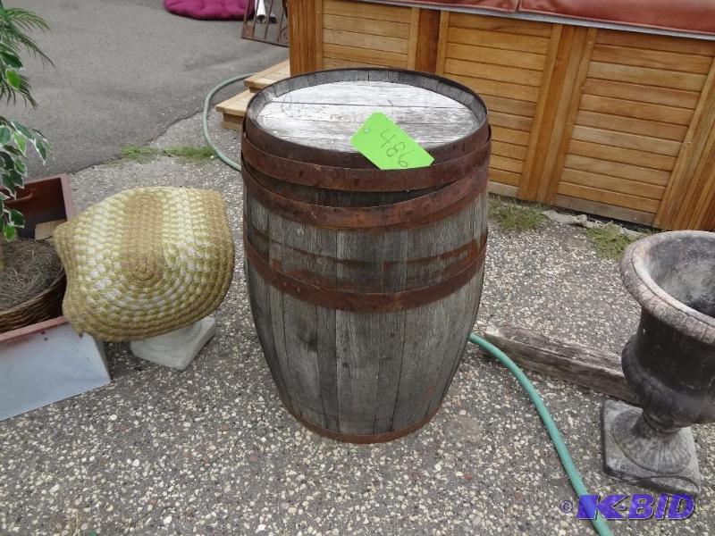 lot 486 image: Old Whiskey Barrel...