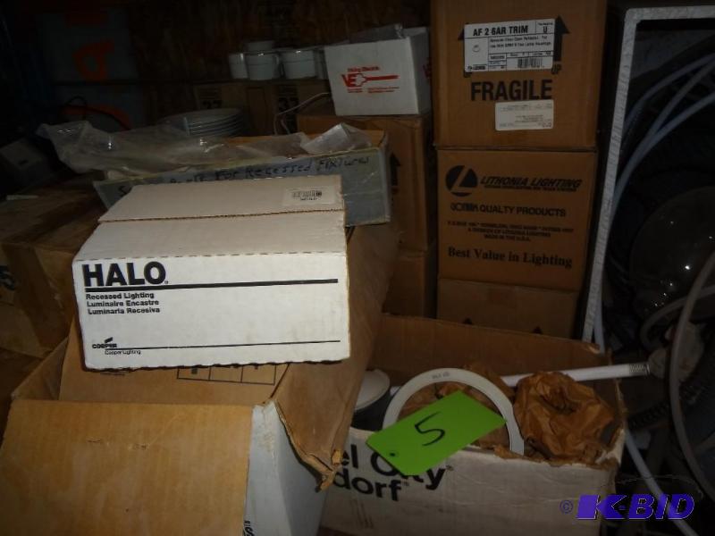 lot 5 image: Lot of Electrical, Beauty Rings, Cans, Connec...