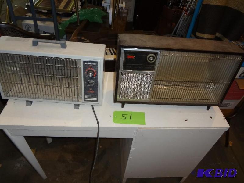 lot 51 image: Pair of Electric Heaters...