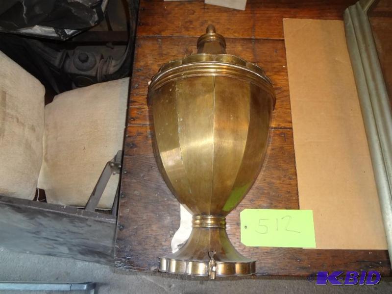 lot 512 image: Brass Wall Urn...
