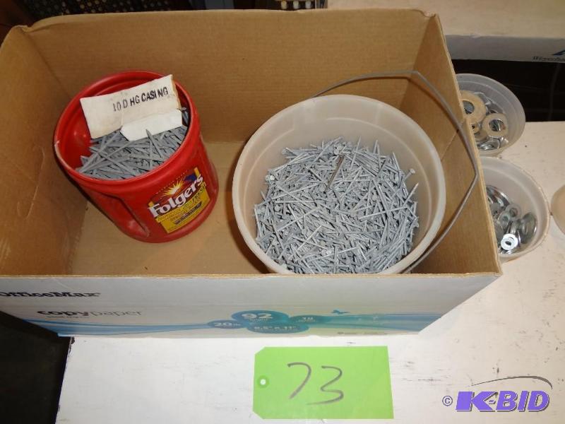 lot 73 image: Nails, Washer Assortment, HUGE...
