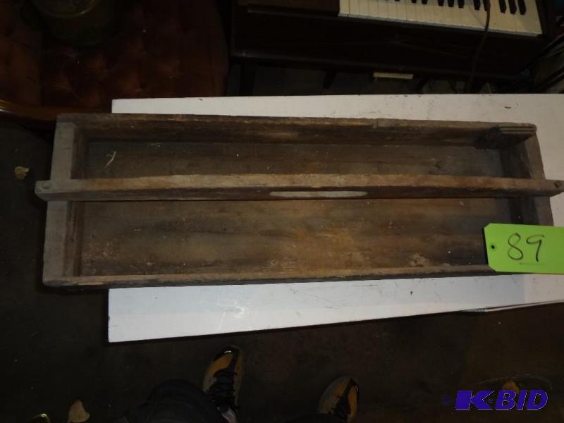 lot 89 image: Old Wooden Tool Tray...