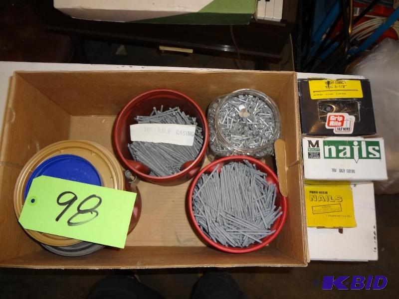 lot 98 image: Nails, Washer Assortment, HUGE...