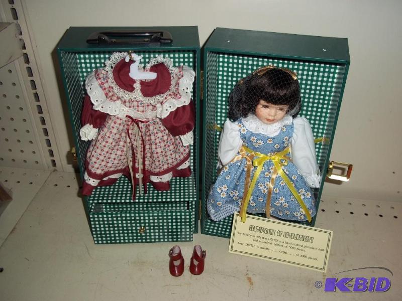 lot 126 image: Porcelain Doll and Dress...