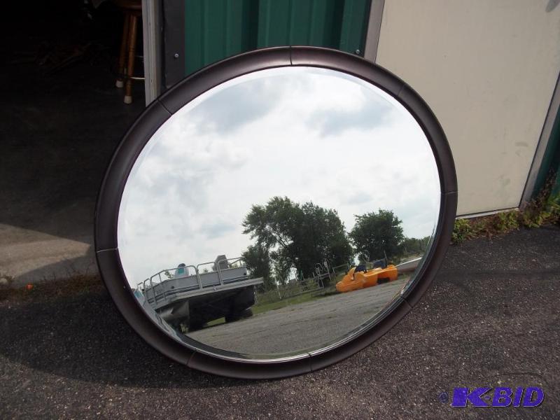 lot 16 image: Large oval mirror 48" x 40"...