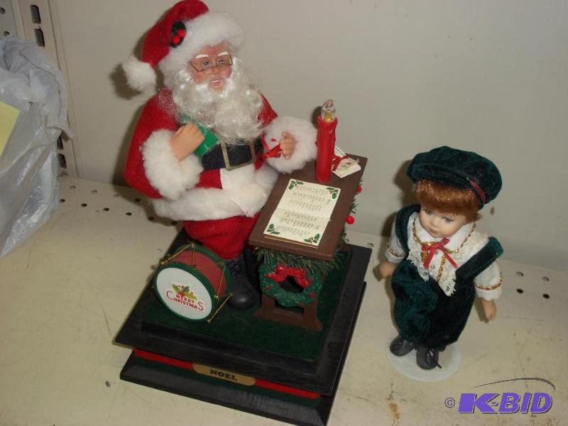 lot 259 image: Musical Santa and Little Boy...