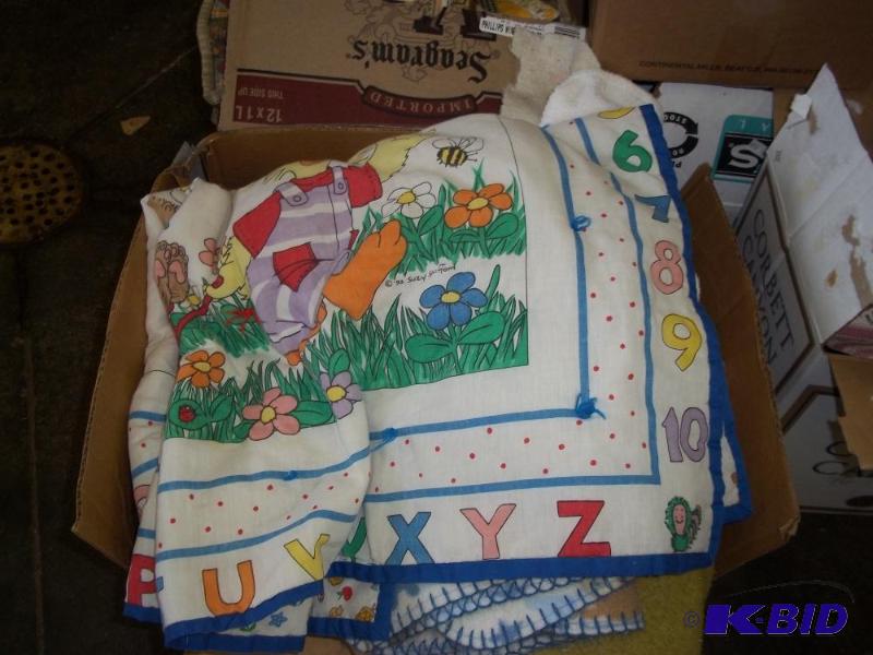 lot 352 image: Box of Baby Blankets...