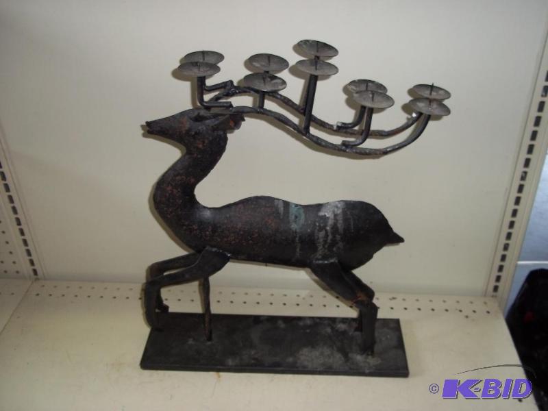 lot 356 image: Reindeer Candle Holder...