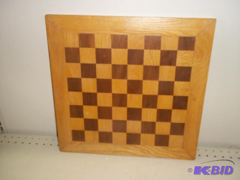 lot 364 image: Wood Checker Board...