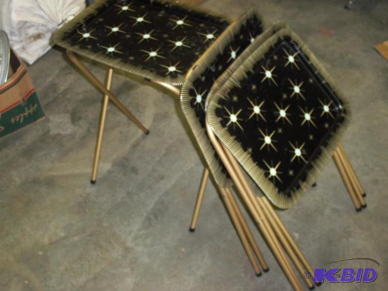 lot 66 image: Set of 4 TV Trays...