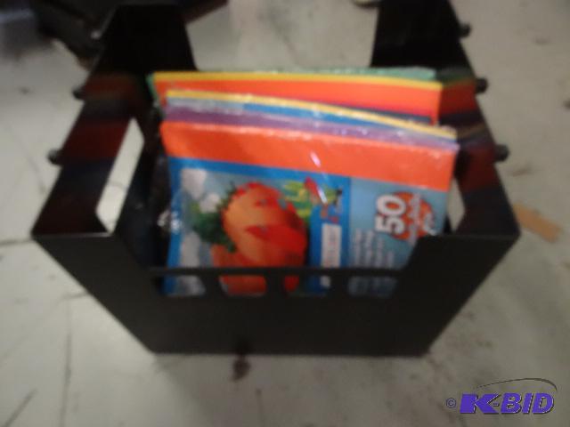 lot 130 image: Colored craft paper. Folder bin...