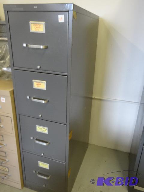 lot 169 image: Hon 15" metal 4 drawer file cabinet...