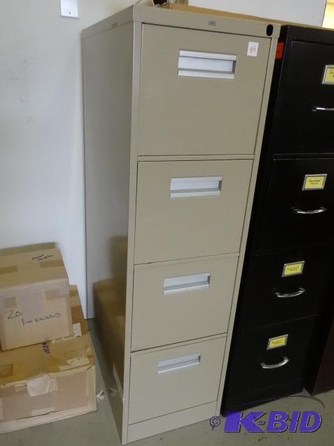lot 175 image: 15" metal 4 drawer file cabinet....