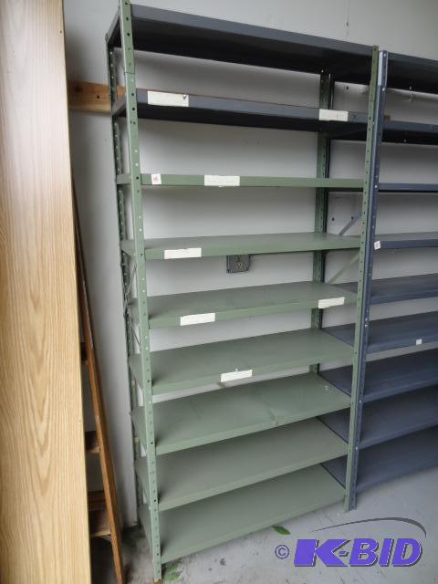 lot 190 image: Metal Shelf Unit. 36 x 12 x 76...