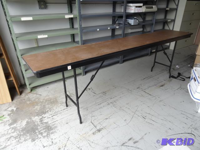 lot 204 image: Folding Table. 96 x 18...