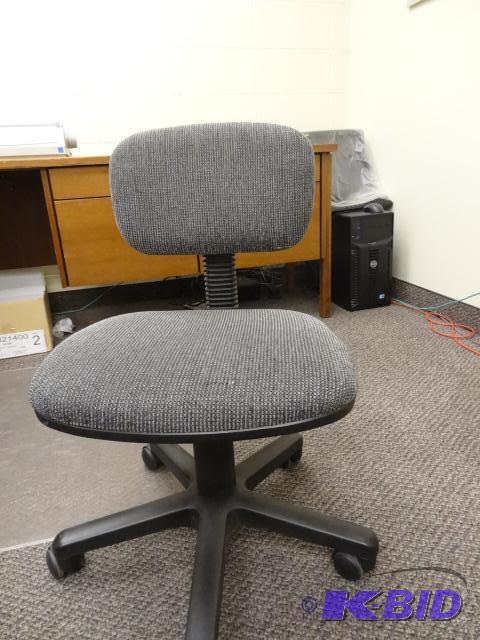 lot 208 image: Office Chair on Wheels, Chair Mat 48 x 36...