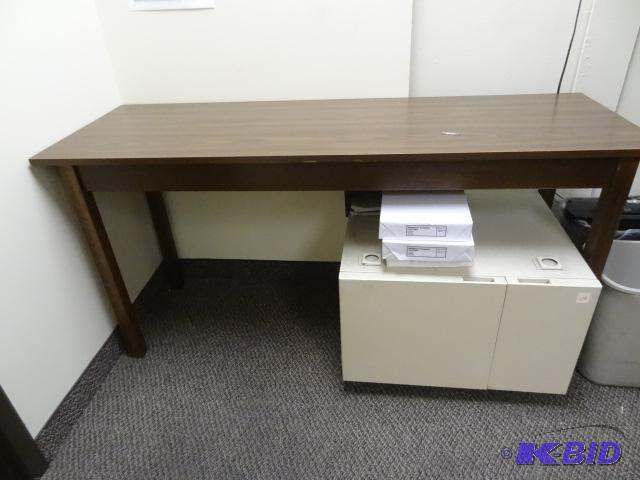 lot 230 image: 60 x 20 x 30 wood table...