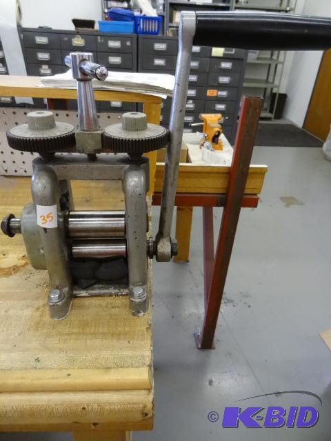 lot 35 image: Metal roller. Bring tools to remove...
